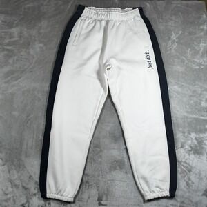 Nike Sportswear Just Do It Fleece Pants Mens Medium Side Stripe BV5535 539 New